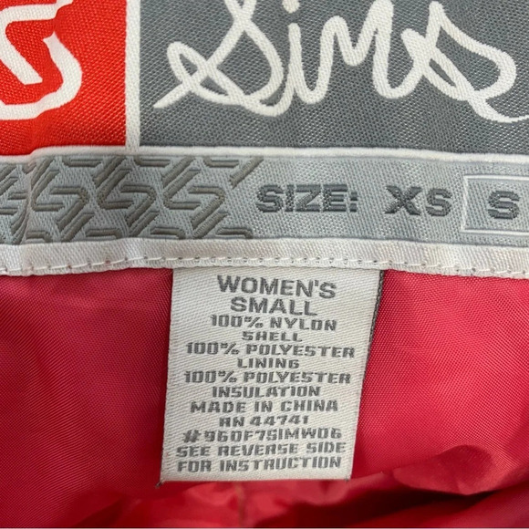 Sims‎ Snowboard Pants Woman Small  Cargo Pockets Pink Plaid Insulated Ski Winter - Picture 10 of 14